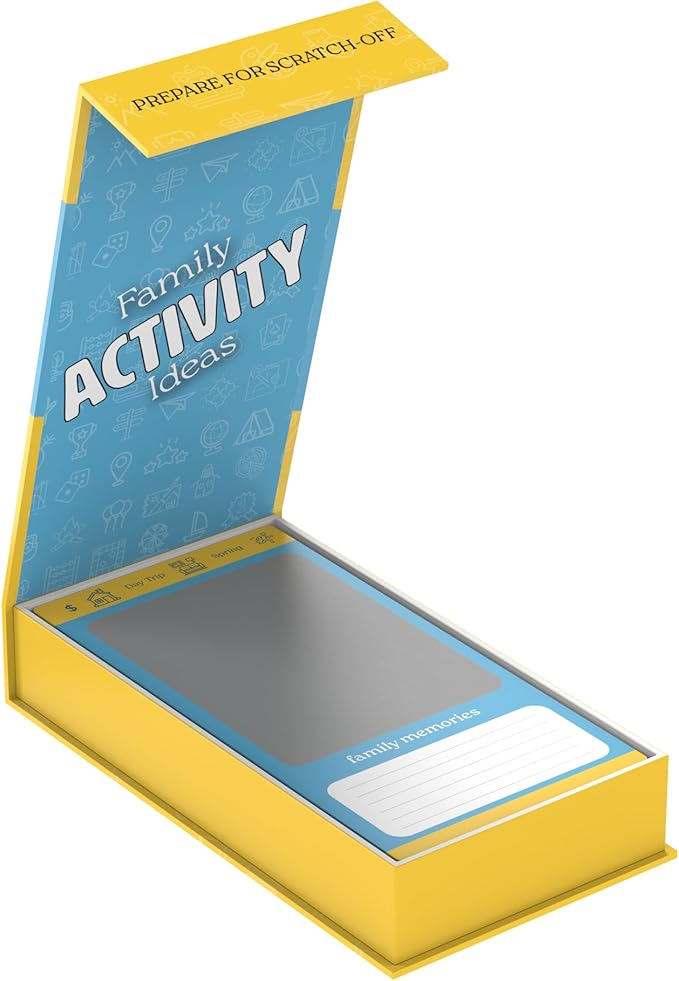 Family Activity Ideas | 45 Family Game Night Scratch-Off Experiences | QR Code on Each Card for More Family Date Night Fun | Family Game Night Done Differently
