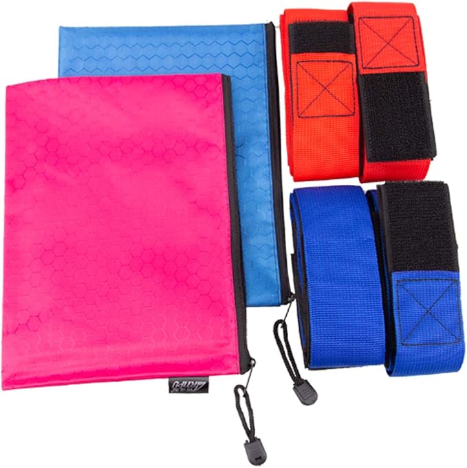 24 Pcs 6 Legged Race Band, Outdoor Party Group Game for Kid Adult, Cooperative Team Race for Birthday Party, Relay Race, Field Day, Team-Building, Backyard Activity Game with Carrying Pouch