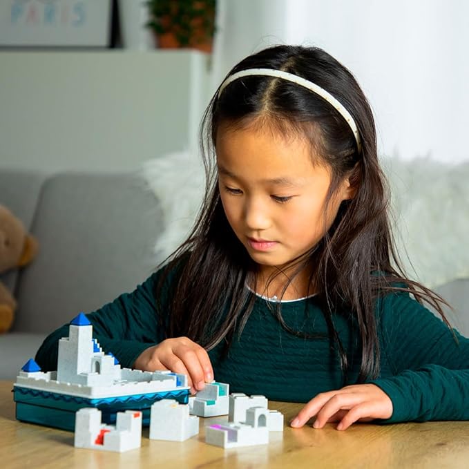 SmartGames Atlantis Escape; a 3D Path-Building Travel Game for Kids and Adults, a STEM Focused Cognitive Skill-Building Brain Game - Brain Teaser for Ages 8 & Up, 60 Challenges.