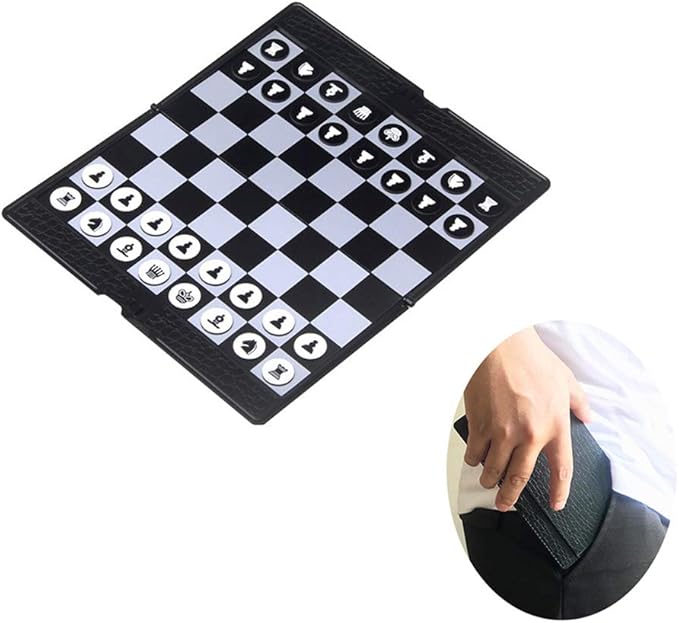 Mini Wallet Chess Set (7.9-Inch), Magnetic Travel Folding Chess Board Game, Educational Toys/Gift for Kids and Adults