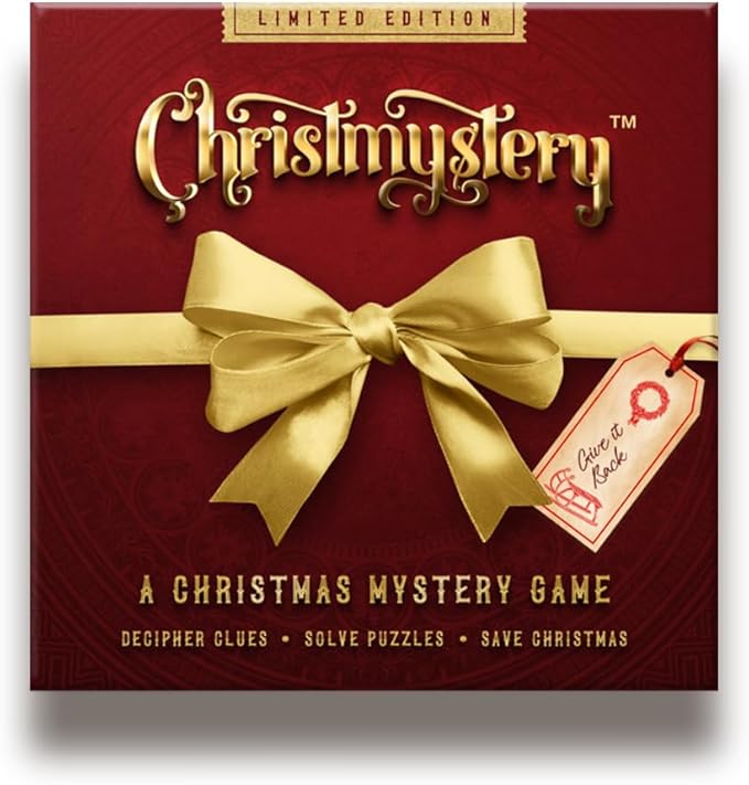 Christmas Escape Room Puzzle Board Game. Investigation, Detective Murder Mystery Crime Challenge for Adults & Teens, Couples Date Nights or Solo ChristMystery