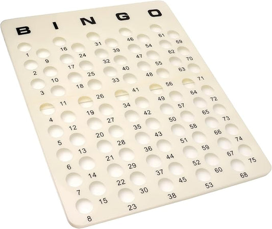 GSE Games & Sports Expert Professinal Bingo Master Board for 1.5" Balls, Bingo Calling Board for Parties, Large Groups, Family Game Night