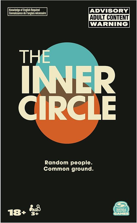 Spin Master Games, The Inner Circle, Find Common Ground with Hilarious Prompts, Party Games for Friendsgiving, Happy Hour, Bachelorette Party, Adults, 3-10 Players, for Ages 18 & Up
