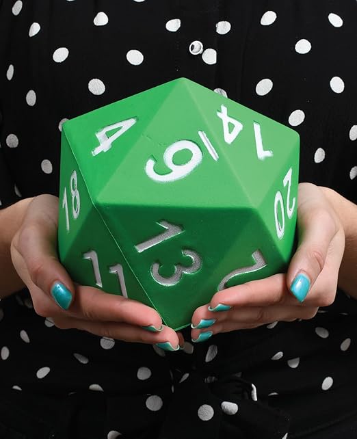 LEARNING ADVANTAGE 20-Sided Jumbo Die | Large, Foam Dice for Games | Teach Numbers, Probability, Addition and Subtraction