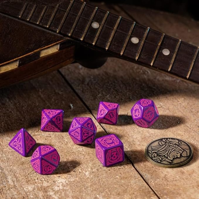 Q-Workshop Witcher Dice Set. Dandelion - Q-Workshop Conqueror of Hearts