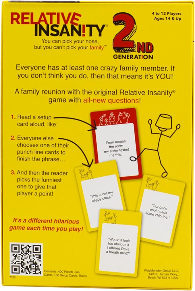 Relative Insanity by Jeff Foxworthy - Multi-Player Card Games for Family Night, Ages 14+