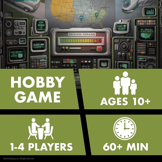 Express Route Board Game | Light Strategy Cooperative Board Game for Adults and Family | Ages 10+ | 1 to 4 Players | Average Playtime 60 Minutes | Made by The Op Games | Usaopoly