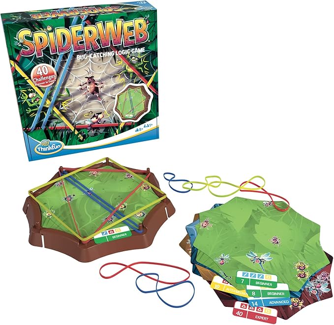 Think Fun Spiderweb: A Bug-Catching Logic Game for Ages 8+