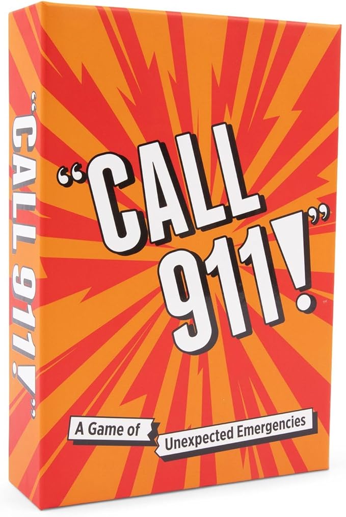 Call 911! | A Family Game of Unexpected Emergencies | Family Card Games for Adults & Kids, 200 Emergency Prompts | Fun Card Games for Family Game Nights, Nurse Graduation Gifts, & Parties | Ages 14 Up