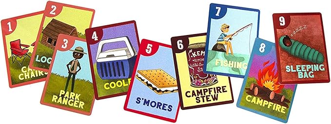 by Little Likes Kids - Camping Outdoors Go Fish! Card Game - Classic Family Game for Kids Toddlers Preschool - Diverse, Multicultural Matching Pairs Game