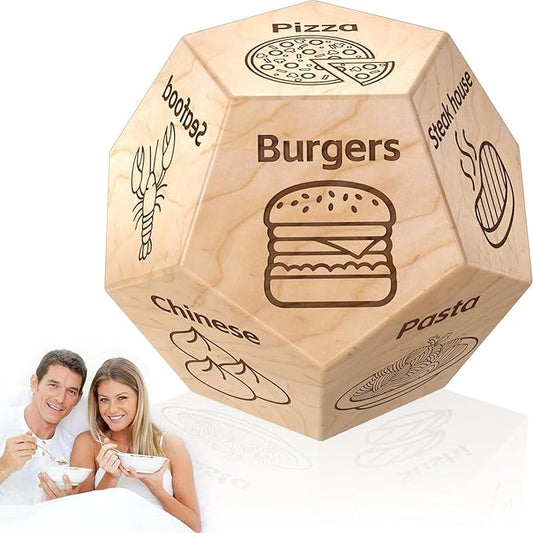 Food Dice Food Decision Games Date Night Dice Couples Gift for Him Her for Birthday Boyfriend Girlfriend Men Women Graduation Gifts 2025