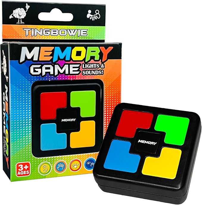 Light Up Memory Game Handheld Electronic Toys Color Memorizing Classic Board Games Quiz Game with Lights and Sounds