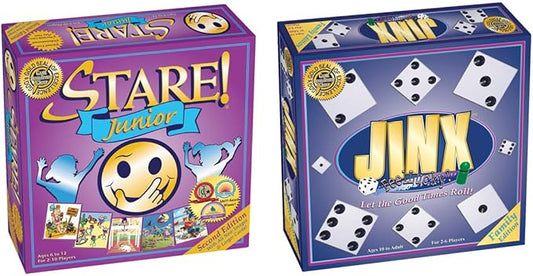 Stare Junior + Jinx Family = Fun Board Game Bundle for Kids and Parents