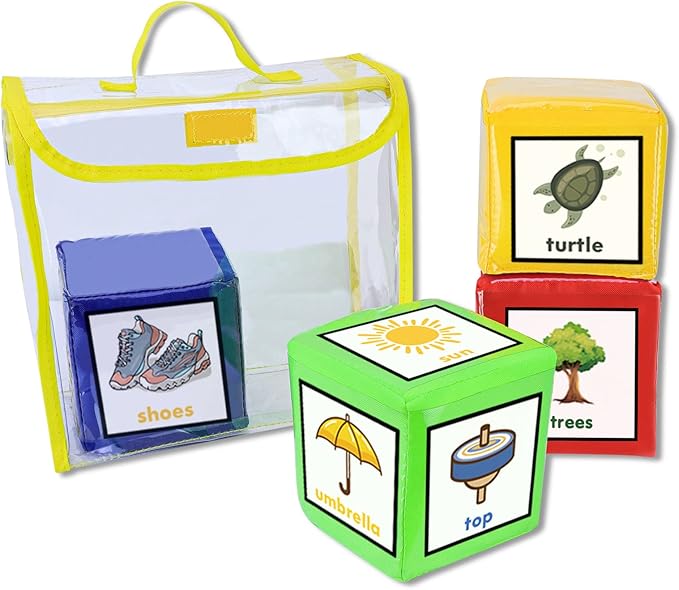 Godery DIY Education Playing Game Dice, Pocket Cubes for Teaching (Set of 4)