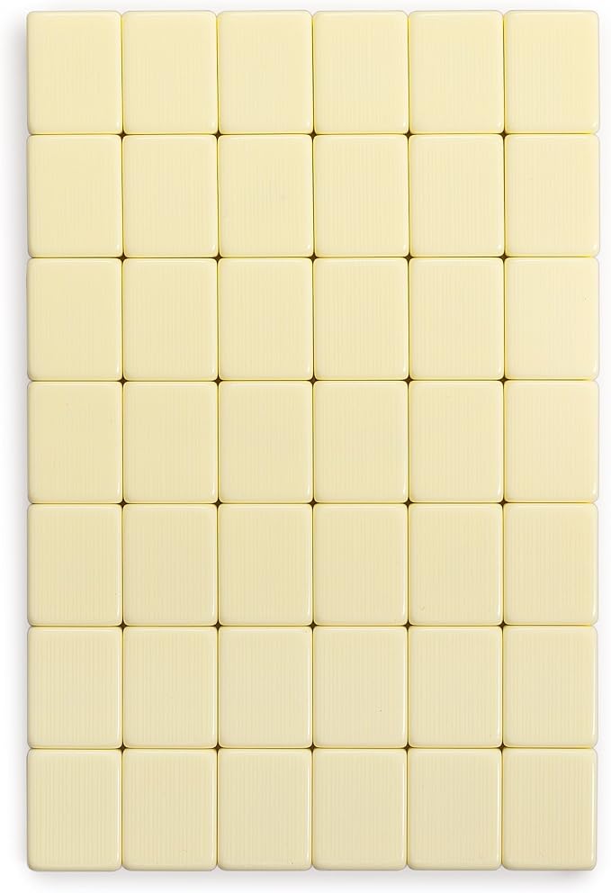Yellow Mountain Imports "Bleau Fontaine Chinese Mahjong Set with 146 Medium Tiles and Blue Vinyl Case — for Chinese Style Gameplay Only [「「碧蘭楓丹」中國麻將]