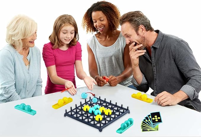 Bounce Ball Game, Board Games for 3-10 Year Olds, Family Games for Kids and Adults, Bounce Ball Game Fun Gifts for 3+ Year Old Boys Girls
