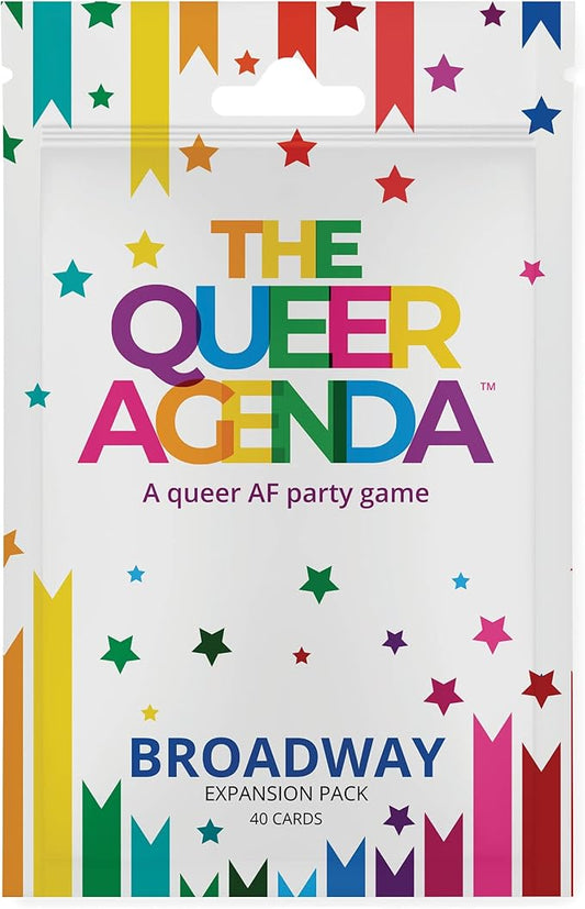 FITZ The Queer Agenda: Broadway Expansion Pack - Fitz Games, 40 Cards, A Queer AF Party Game, LGBTQ+, Gay Card Game, Give The Funniest Answer to The Question, 4-10 Players, Adults Ages 18+