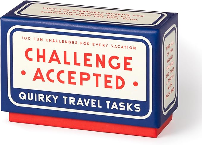 Brass Monkey - Challenge Accepted – Travel Tasks Deck of 100 Double Sided Unique Challenge Cards