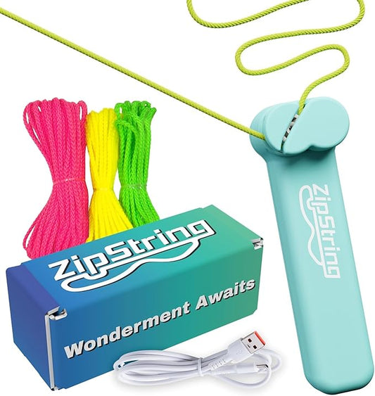 Original - As Seen on Shark Tank - Classic Rope Launcher Toy, Perfect for Kids & Adults - Fly a String Loop in The Air for Endless Tricks & Fun, Wonderment Awaits, Aesthetic Aqua