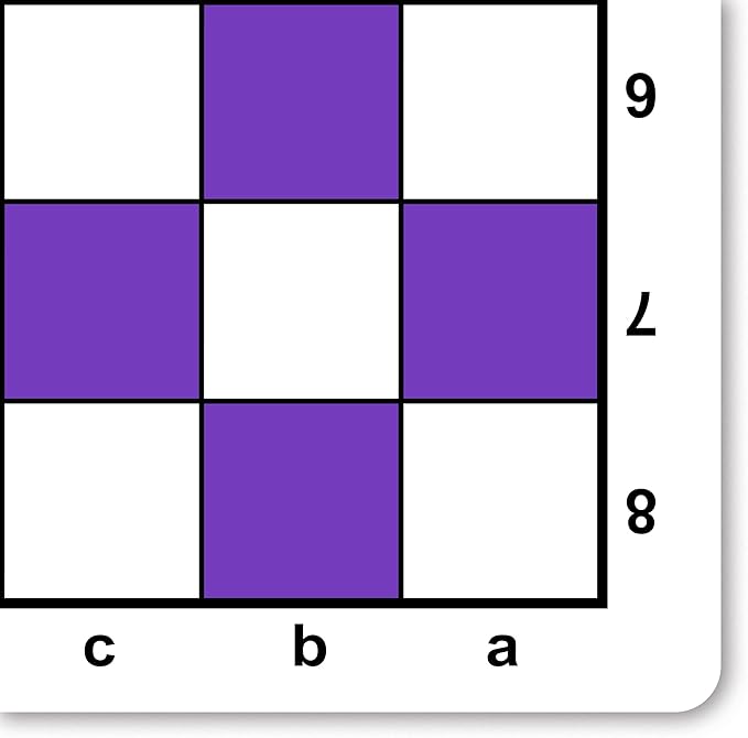 WE Games Mousepad Chess Board 20 in. Purple Color with Classic Design – Premium Tournament Chess Mat, Perfect Travel Chess Board for Adults
