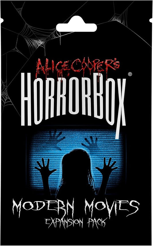 FITZ Alice Cooper's HorrorBox: Modern Movies Expansion Pack - Fitz Games, 40 Cards, A Haunted Party Game, Card Game of Spooky Questions Answers & Dares, for 4-10 Thrill Seekers Ages 14+