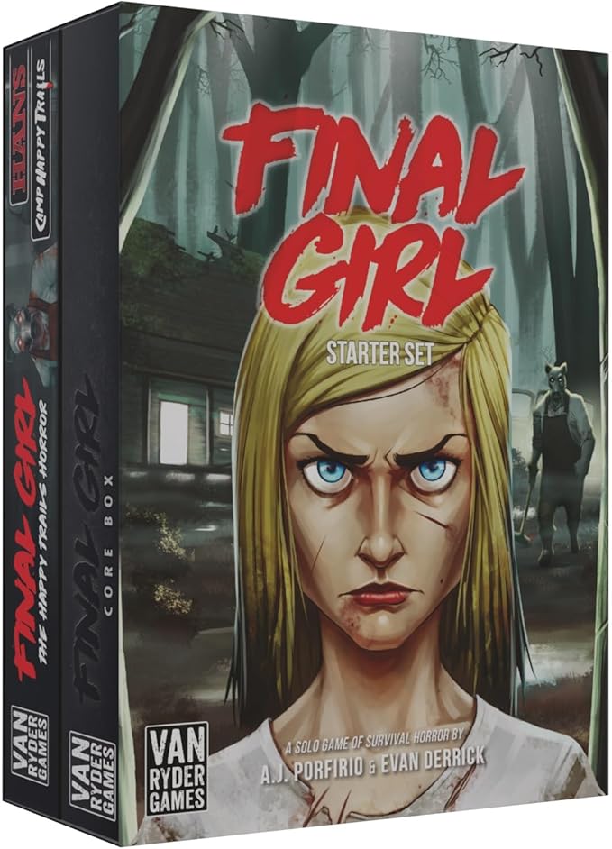 Final Girl Starter Set - Core Box & Happy Trails Feature Film - 1 Player Board Game for Solo Play - 20-60 Minutes Gameplay - Ages 14+