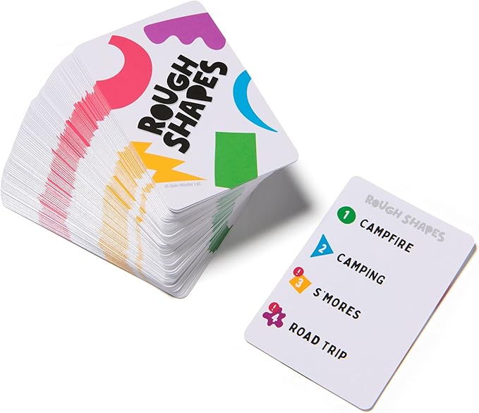 Spin Master Games, Rough Shapes, Quick-Drawing Game for Artists & Doodlers of All Levels with Hilarious & Challenging Prompts, Easy Indoor Activity, for Kids & Family, 3-10 Players, Ages 8 & Up