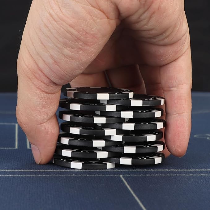 Poker Chips,Poker Chips Set for Card Board Game,11.5 Gram,for Texas Hold'em, Blackjack,Card Club or Late Night Poker Games