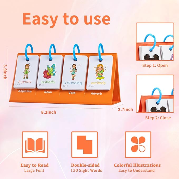 Tichgeim Sentence Building for Kids, Speech Therapy Materials Learn to Read Sentence Builder for 3-8, Preschool Kindergarten Learning Activities Classroom Must Haves for Boys Girls 1st 2nd 3rd Grade