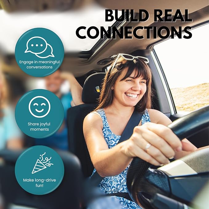 ? WORD TEASERS Road Trip America - Road Trip Game & Conversation Starter - Family Trivia Game About Places to Visit in The United States - Conversation Cards/Travel Car Games - 150 Questions