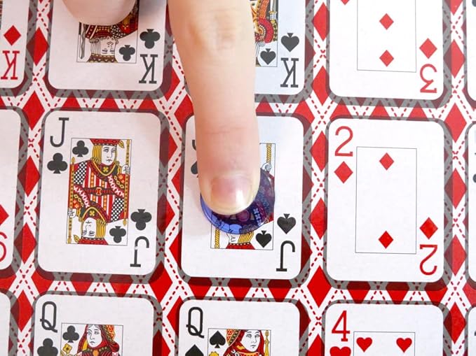 Regal Games - Poker Keeno Bulk Game Set - Includes 36 Two-Sided Boards, 600 Scoring Chips, 1 Deck of Standard Poker Cards - 72 Unique Board Layouts- Casino Night Card Game- Compatible w Poker Keno