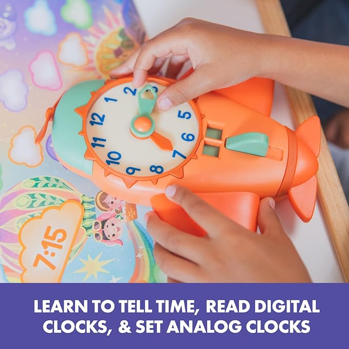 Educational Insights Time to Fly Game - Telling Time Activity, Learning Time Clock for Kids, Board Games for Kids Ages 4+