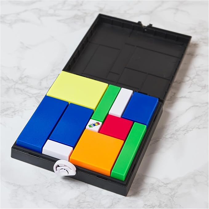 Rubik’s Cube Gridlock Game, The Problem-Solving Puzzle Game Based on The Iconic Rubiks Cube Brain Teaser Fidget Toy for Adults & Kids Ages 7+