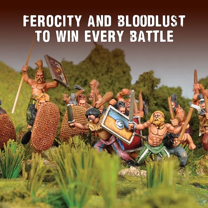 Wargames Delivered SPQR - Germania - Germanic Warriors. 28mm Miniatures Base, Roman and Greek Military Legion for Miniature War Games, and Roman War Game by Warlord Games