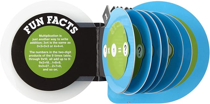 Melissa & Doug Children’s Book - Math Gear Multiplication Fast Facts Interactive Board Book