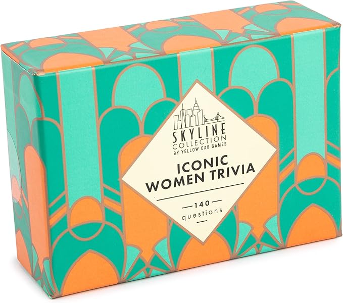 Skyline Collection Trivia - Iconic Women Trivia, 140 Question Cards - Game Night Entertainment for Families & Friends, 2+ Players
