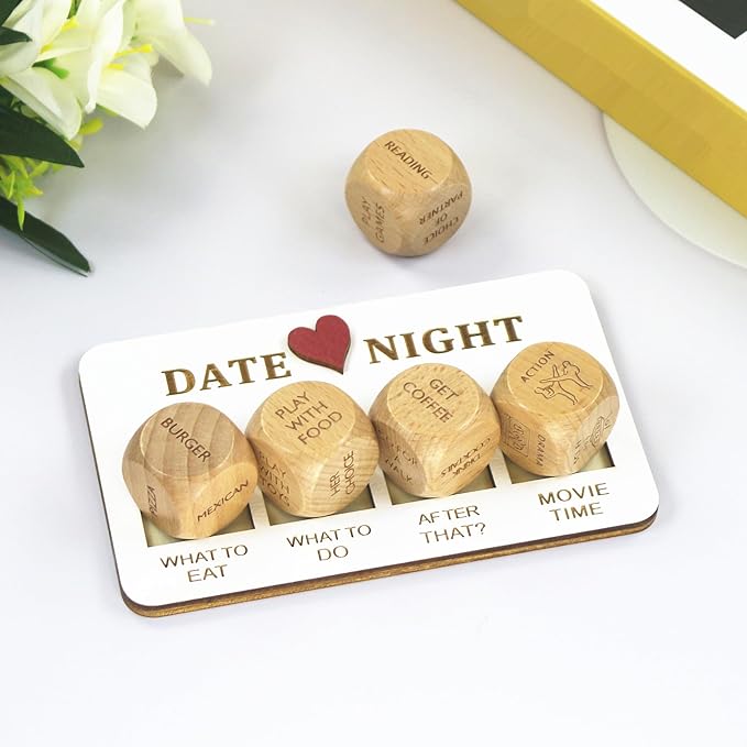 Couples Games Gifts for Men Women, Date Night Dice Ideas, Couple Gifts Toys Games, Anniversary Birthday Engagement Valentine's Day Gifts for Boyfriend Girlfriend Husband Wife Groom Bride Him Her