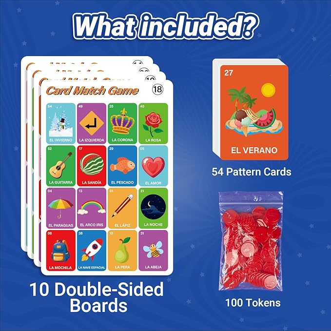 Bosctanuc Loteria Mexican Bingo, Original Spanish Playing Cards Games, Juegos De Mesa En Español para Bingo Games for Kindergarten Learning Spanish,Preschool Learning Activities,Family Board Games