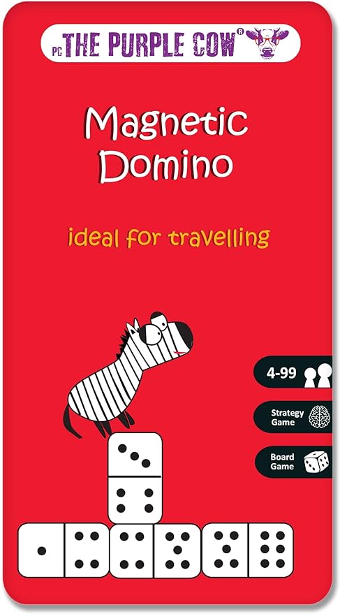 Magnetic Travel Dominoes Game - Car Games , Airplane Games and Quiet Games