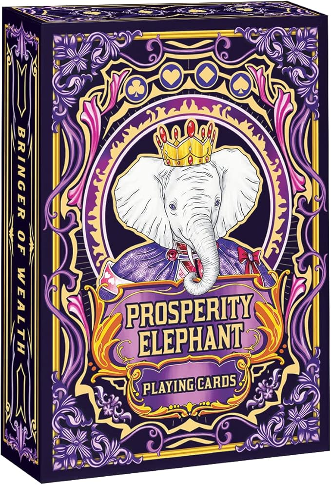 HAAKUN Prosperity Elephant Playing Cards Funny Animal Themed Card Board Games