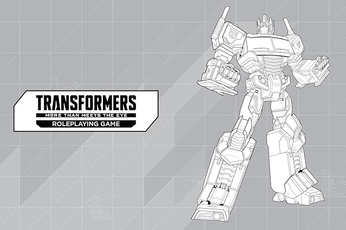 Renegade Game Studios Transformers Roleplaying Game Expanded Character Sheet Journal