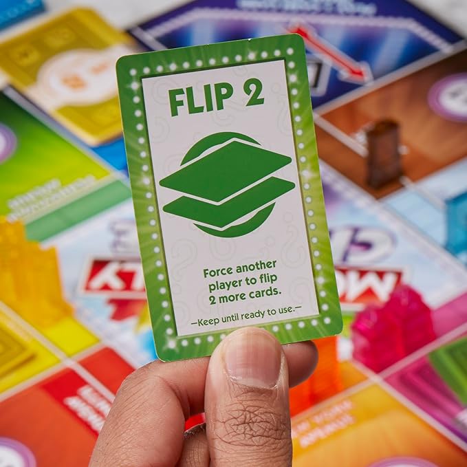Monopoly Chance Board Game for Adults and Kids | Fast-Paced Family Party Game | Ages 8+ | 2-4 Players | 20 Mins. Average (Amazon Exclusive)