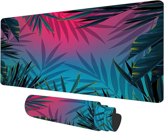 MTG Playmat Forest, TCG Game Play Mat for MTG Landscape Trading Card Smooth Cloth Surface Mousepad Battle Game 23.6X 13.7 inches