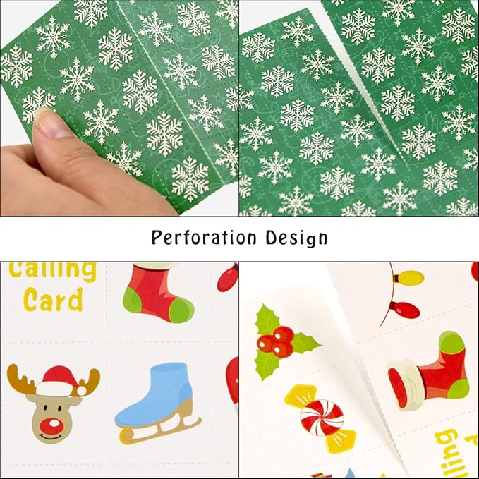 Fancy Land Christmas Bingo Game for Kids 24 Players Holiday Party Supplies