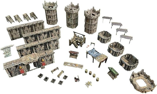 Battle Systems – Modular Fantasy Scenery – Perfect for Roleplaying and Wargames - Multi Level Tabletop Terrain for 28mm Miniatures – Colour Printed Model Diorama – DnD Warhammer (Citadel)