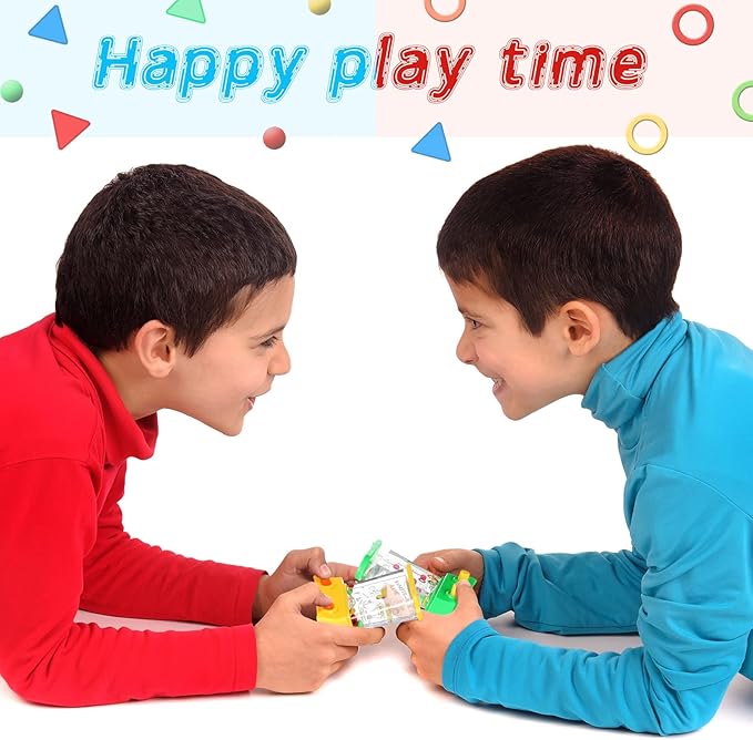 Zhanmai 16Pcs Handheld Water Game Arcade Water Ring Toss Water Tables for Beach Toy Party Favor Fun Game Entertainment, Without Water (Assorted,Stylish)