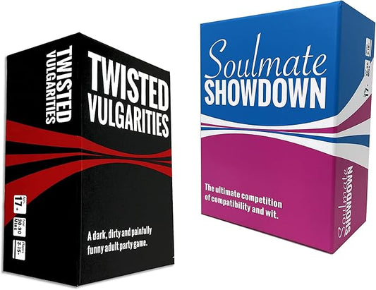 Twisted Party Games Bundle (One Card Game for Your Nice Friends and One Card Game for Your Twisted Friends)