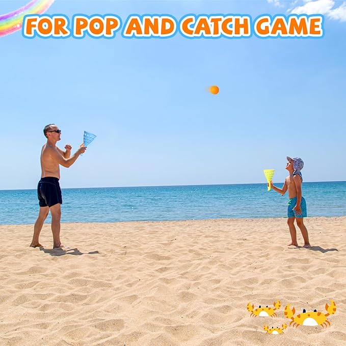 30 PingPong Balls for Pop and Catch Ball Game - Outdoor Indoor Game Activities for Boys & Girls,Birthday and Christmas Party Favors Gifts for Kids Ages 4 5 6 7 8 10 12+ Years Old and Adults
