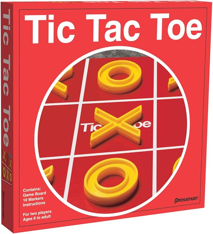 Pressman Tic Tac Toe - The Classic Game of X's and O's for 72 months to 180 months