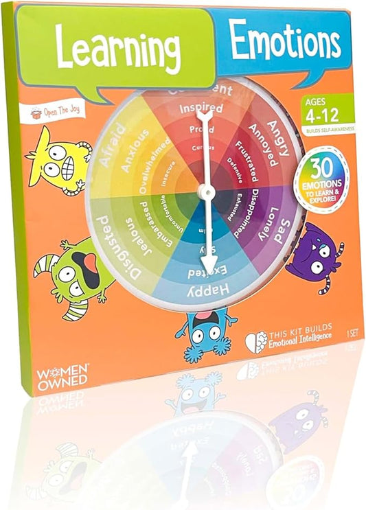 Open The Joy's Learning Emotions Toolkit: Explore Emotions with a Unique and Engaging Sticker Game for Children - Ages 5 Years & up